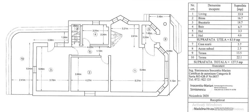 Aparatorii Patriei Sp+P+1+Pod mans/ (348 util, 500 teren,119 ampr.) mp